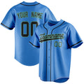 Personalized Electric Blue & Navy Color Fan Baseball Jersey BB01240528JZ199