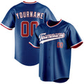 Personalized Blue & Red Color Fan Baseball Jersey BB01240528WY050