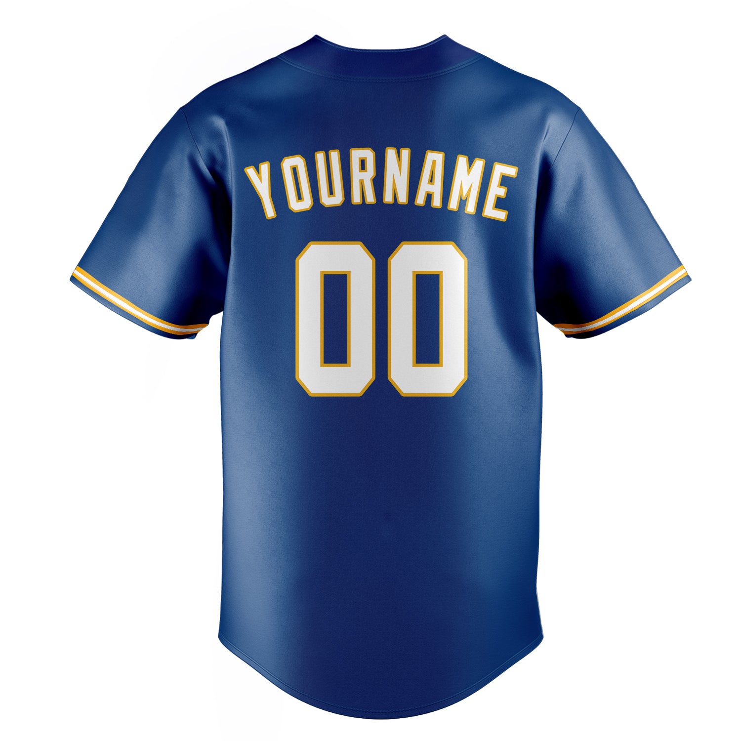 Personalized Blue & White Color Fan Baseball Jersey