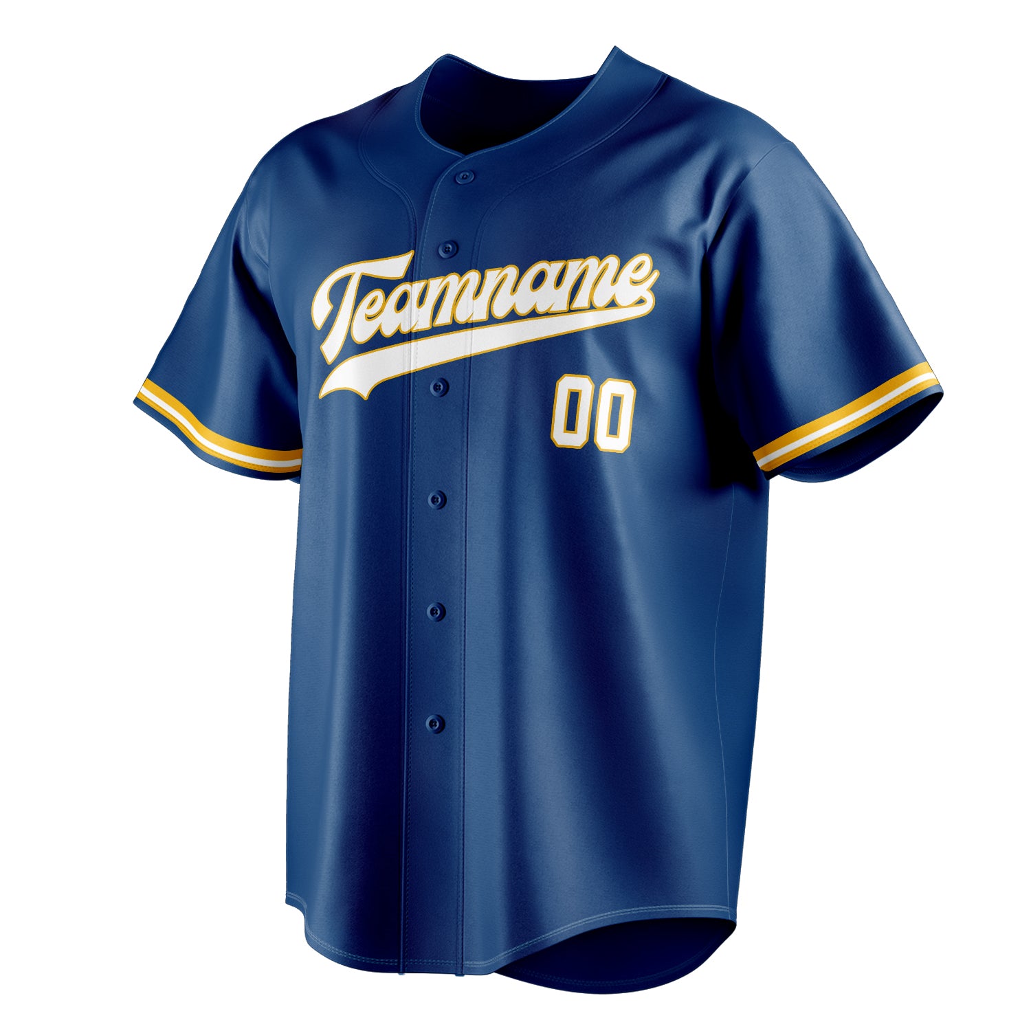 Personalized Blue & White Color Fan Baseball Jersey