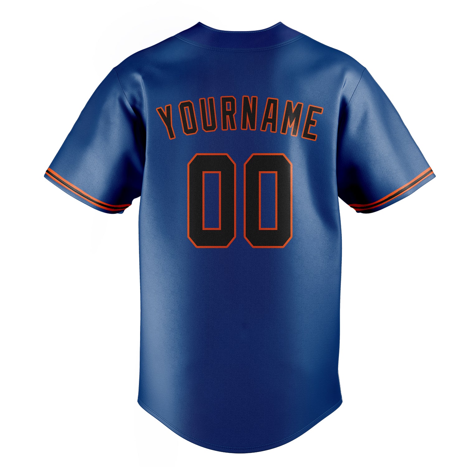 Personalized Blue & Black Color Fan Baseball Jersey
