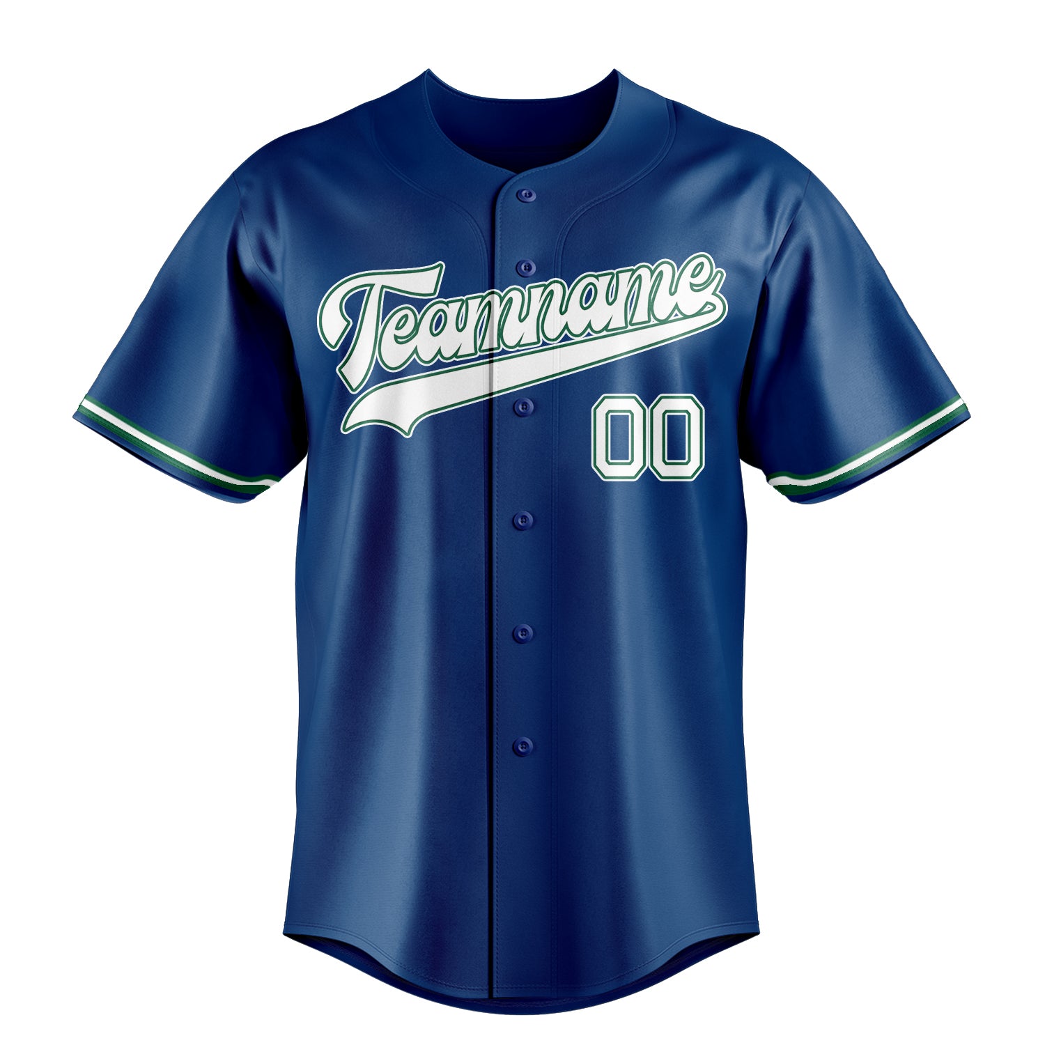 Personalized Blue & White Color Fan Baseball Jersey