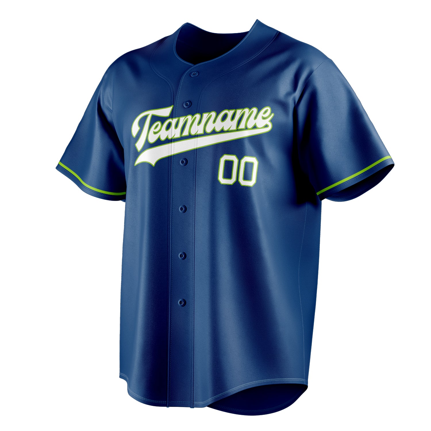 Personalized Blue & White Color Fan Baseball Jersey