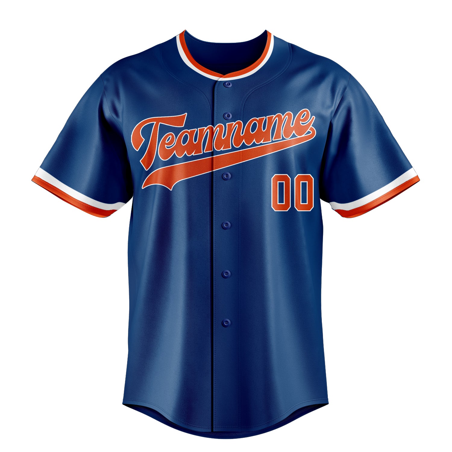 Personalized Blue & Red Color Fan Baseball Jersey