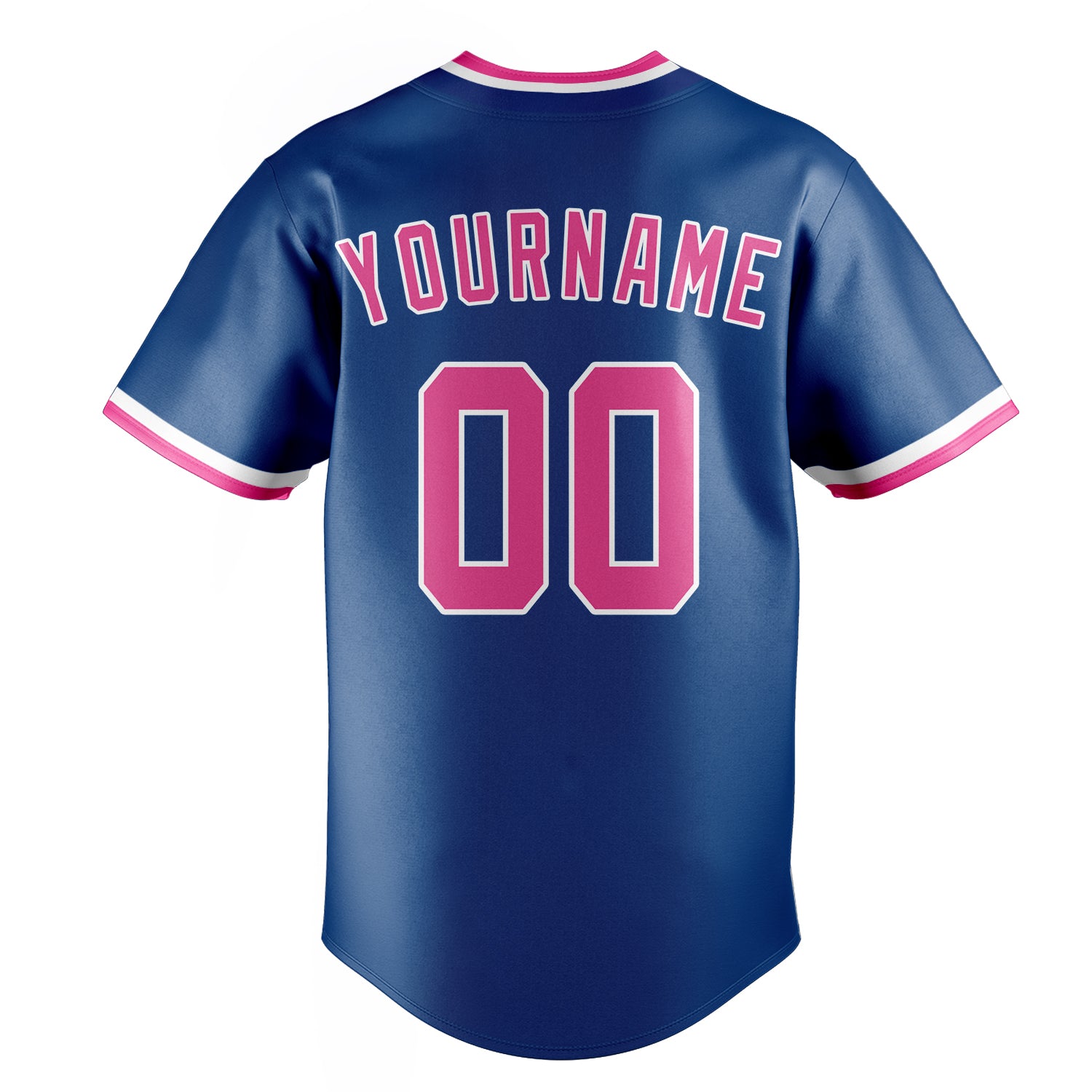 Personalized Blue & Pink Color Fan Baseball Jersey