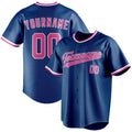 Personalized Blue & Pink Color Fan Baseball Jersey BB01240528WY064