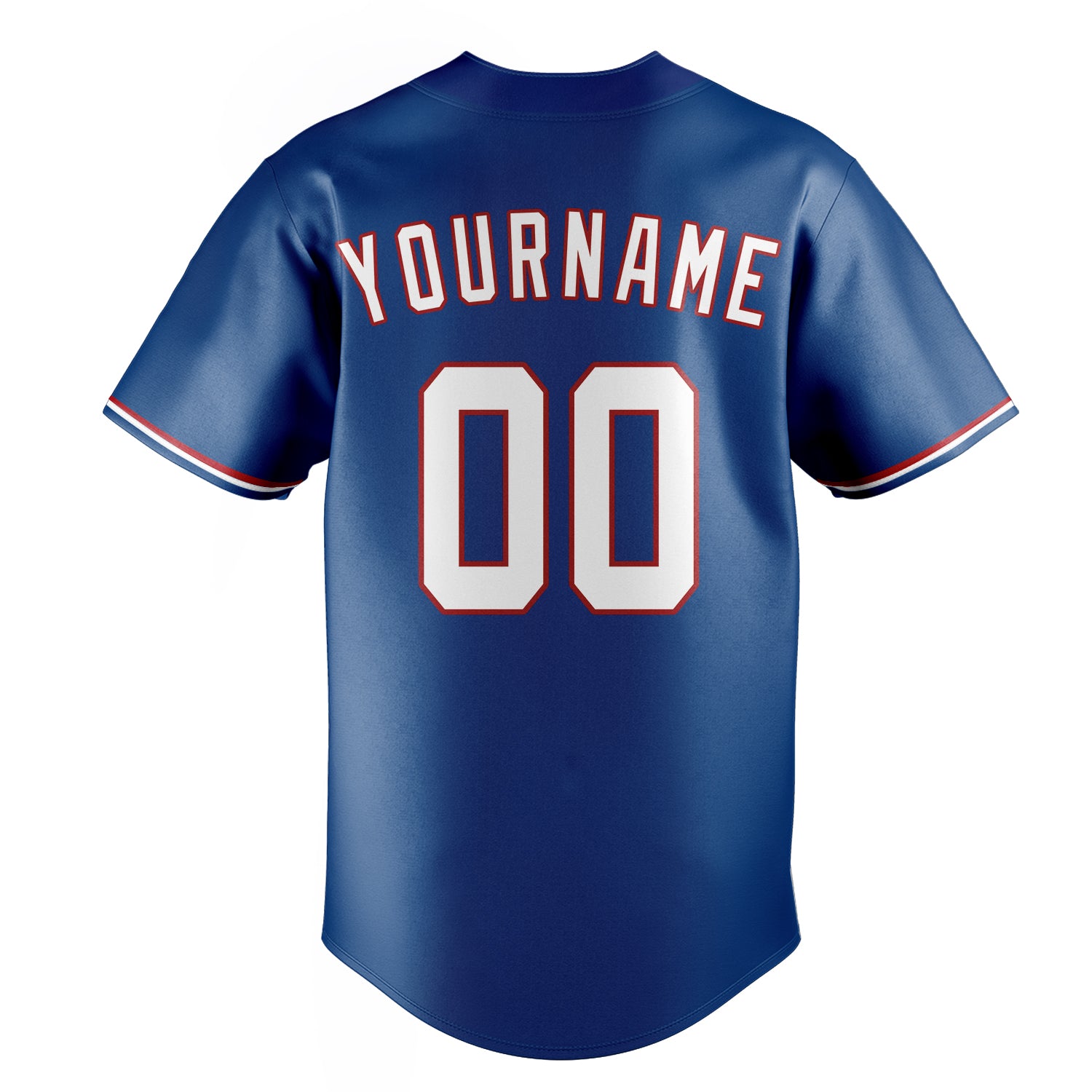 Personalized Blue & White Color Fan Baseball Jersey