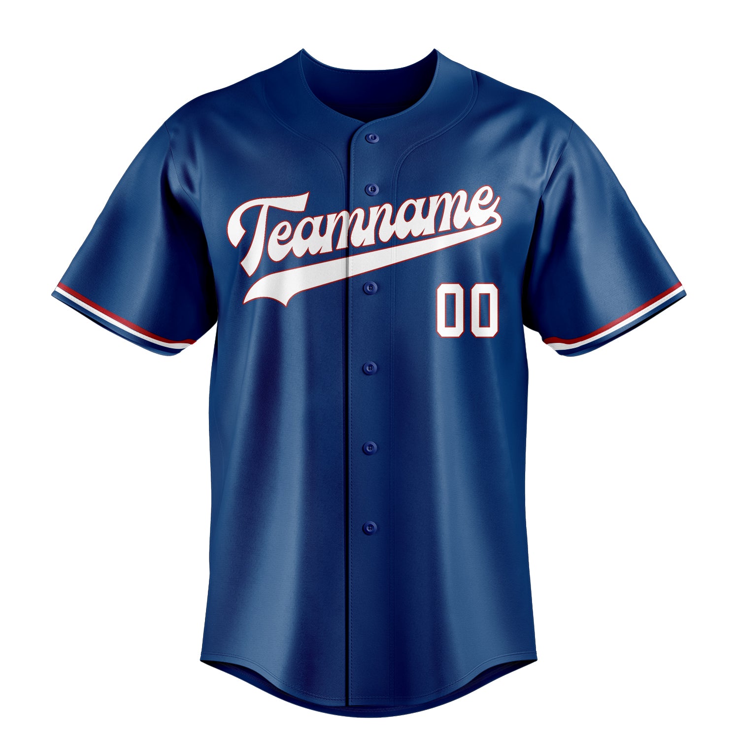 Personalized Blue & White Color Fan Baseball Jersey