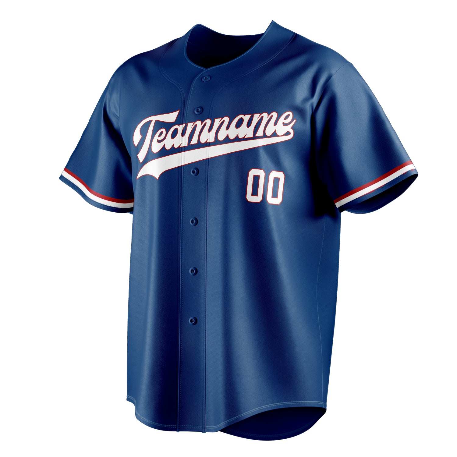 Personalized Blue & White Color Fan Baseball Jersey