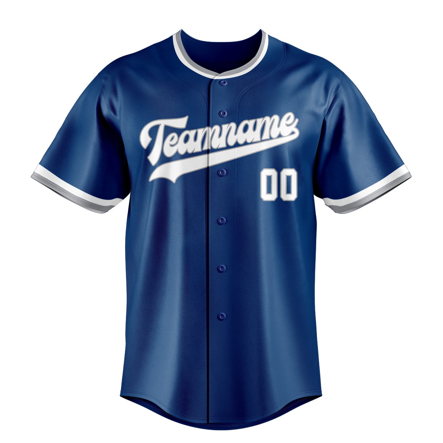 Personalized Blue & White Color Fan Baseball Jersey