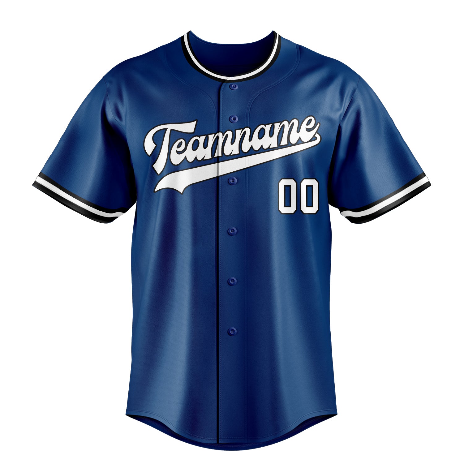 Personalized Blue & White Color Fan Baseball Jersey
