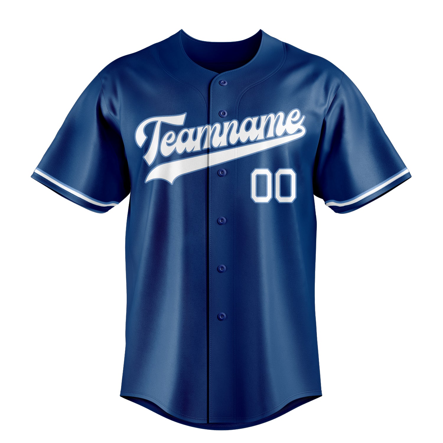 Personalized Blue & White Color Fan Baseball Jersey