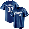 Personalized Blue & White Color Fan Baseball Jersey BB01240528WY069