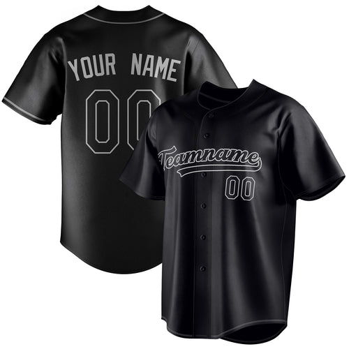 Personalized Black & Gray Color Fan Baseball Jersey BB01240528YX187