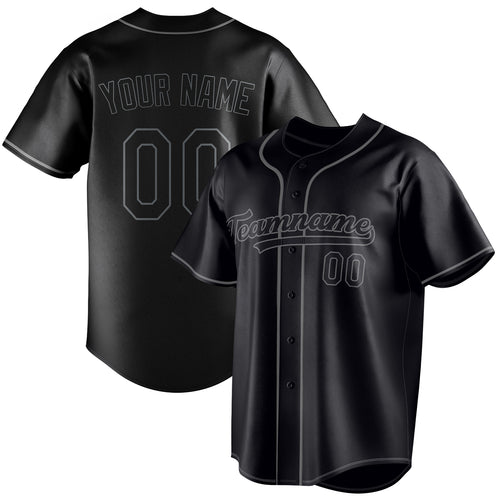 Personalized Black & Gray Color Fan Baseball Jersey BB01240528YX194