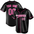 Personalized Black & Pink Color Fan Baseball Jersey BB01240528YX196