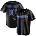 Personalized Black & Royal Color Fan Baseball Jersey BB01240528YX199