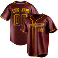 Personalized Crimson & Gold Color Fan Baseball Jersey BB01240529CK154