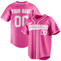 Personalized Pink & White Color Fan Baseball Jersey BB01240529WX400