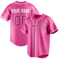 Personalized Pink & Dark Pink Color Fan Baseball Jersey BB01240529WX415
