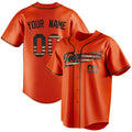 Personalized Orange & Black Vintage USA Flag Fan Baseball Jersey BB01240529WY170