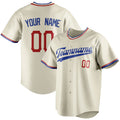 Personalized Cream & Royal Color Fan Baseball Jersey BB01240529YX214