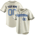 Personalized Cream & Light Blue Light Blue Pinstripe Fan Baseball Jersey BB01240529YX216