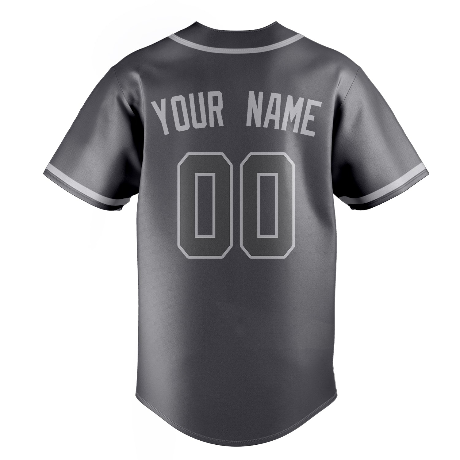Personalized Steel Gray & Gray Color Fan Baseball Jersey