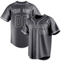 Personalized Steel Gray & Gray Color Fan Baseball Jersey BB01240530CK280