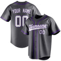 Personalized Steel Gray & White Color Fan Baseball Jersey BB01240530CK288
