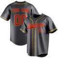 Personalized Steel Gray & Red Color Fan Baseball Jersey BB01240530CK290