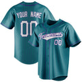 Personalized Teal & White Purple Pinstripe Fan Baseball Jersey BB01240530CK324