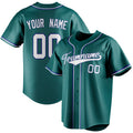 Personalized Teal & White Color Fan Baseball Jersey BB01240530CK328
