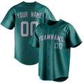Personalized Teal & Gray Color Fan Baseball Jersey BB01240530CK330