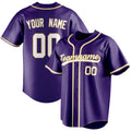 Personalized Purple & White Color Fan Baseball Jersey BB01240530JZ241