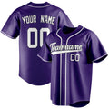 Personalized Purple & White Color Fan Baseball Jersey BB01240530JZ243