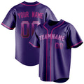 Personalized Purple & Pink Color Fan Baseball Jersey BB01240530JZ246