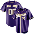 Personalized Purple & White Color Fan Baseball Jersey BB01240530JZ251