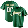 Personalized Kelly Green & White Color Fan Baseball Jersey BB01240530WX236