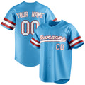 Personalized Sky Blue & White Color Fan Baseball Jersey BB01240530WX301