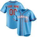 Personalized Sky Blue & Red Color Fan Baseball Jersey BB01240530WX313