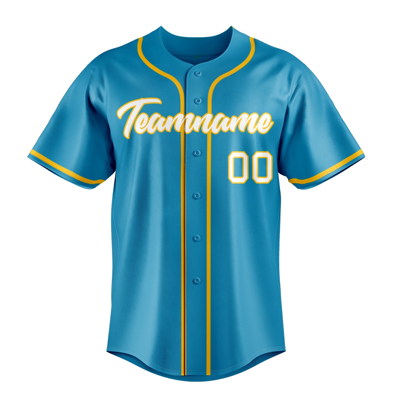 Personalized Panther Blue & White Color Fan Baseball Jersey