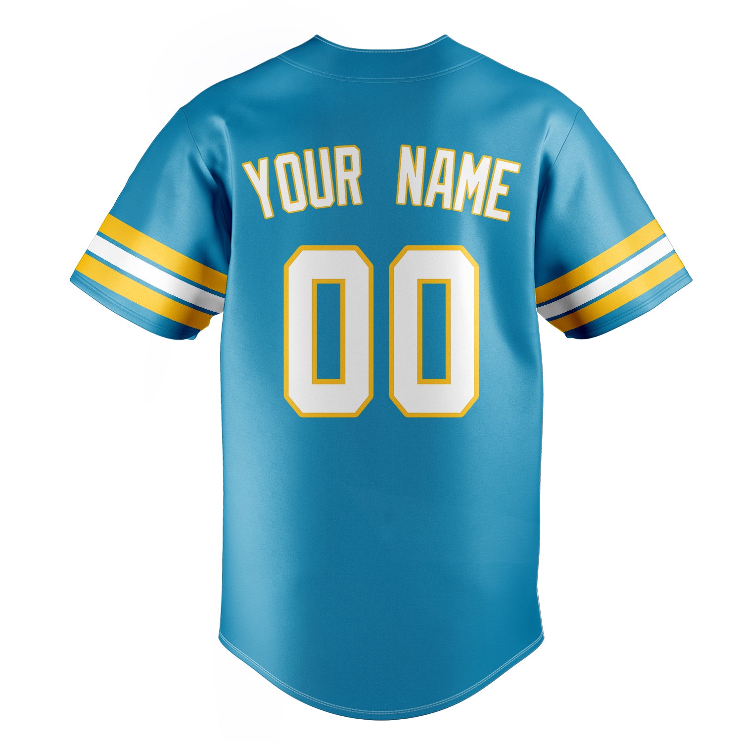 Personalized Panther Blue & White Color Fan Baseball Jersey