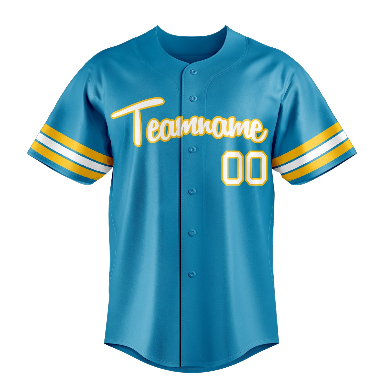 Personalized Panther Blue & White Color Fan Baseball Jersey
