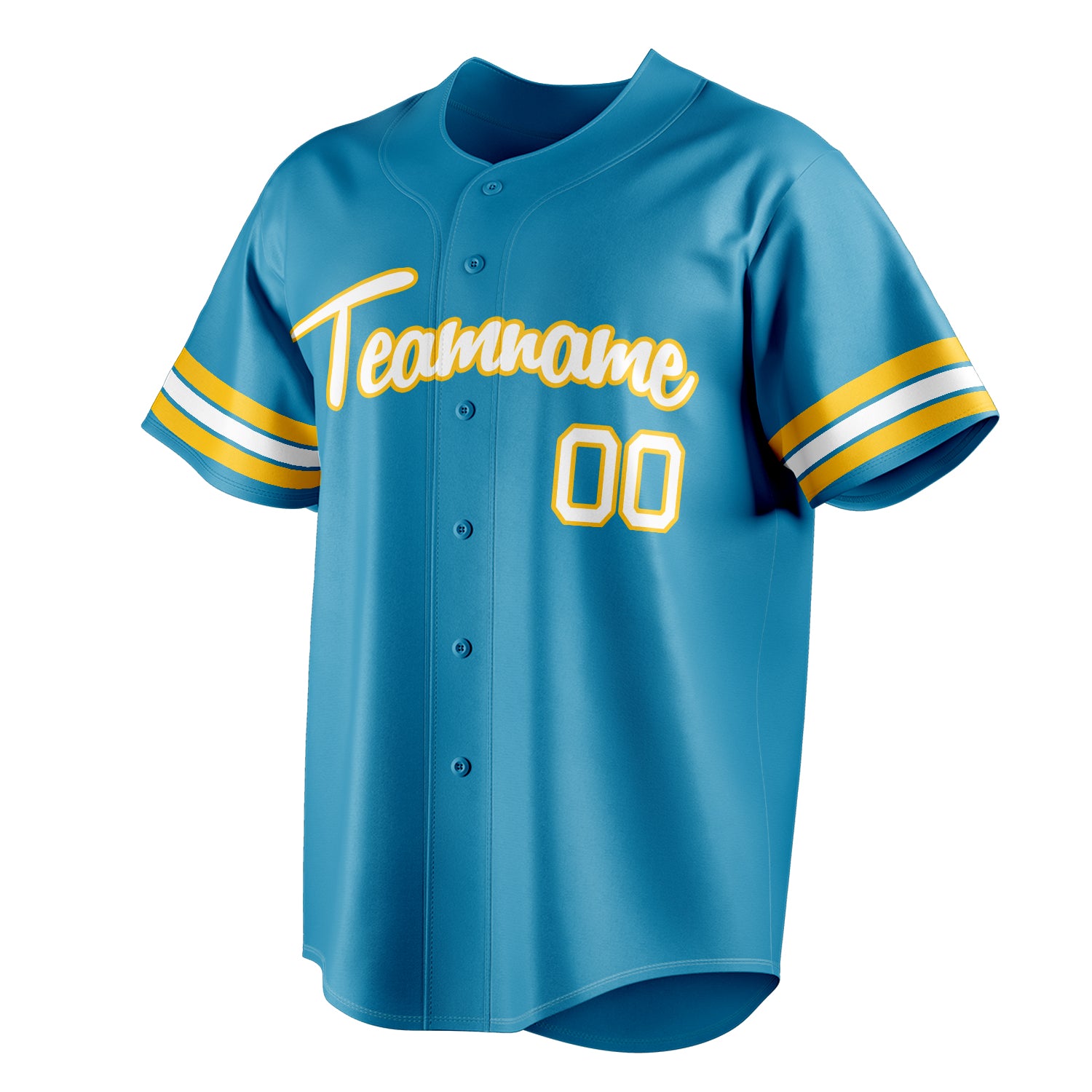 Personalized Panther Blue & White Color Fan Baseball Jersey