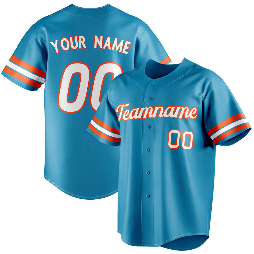 Personalized Panther Blue & White Color Fan Baseball Jersey BB01240530WX366