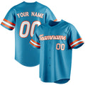 Personalized Panther Blue & White Color Fan Baseball Jersey BB01240530WX366
