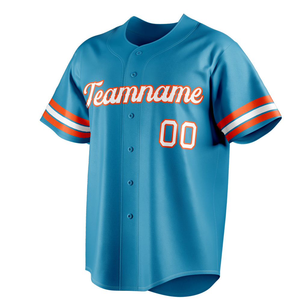 Personalized Panther Blue & White Color Fan Baseball Jersey