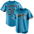 Personalized Panther Blue & Black Color Fan Baseball Jersey BB01240530WX371