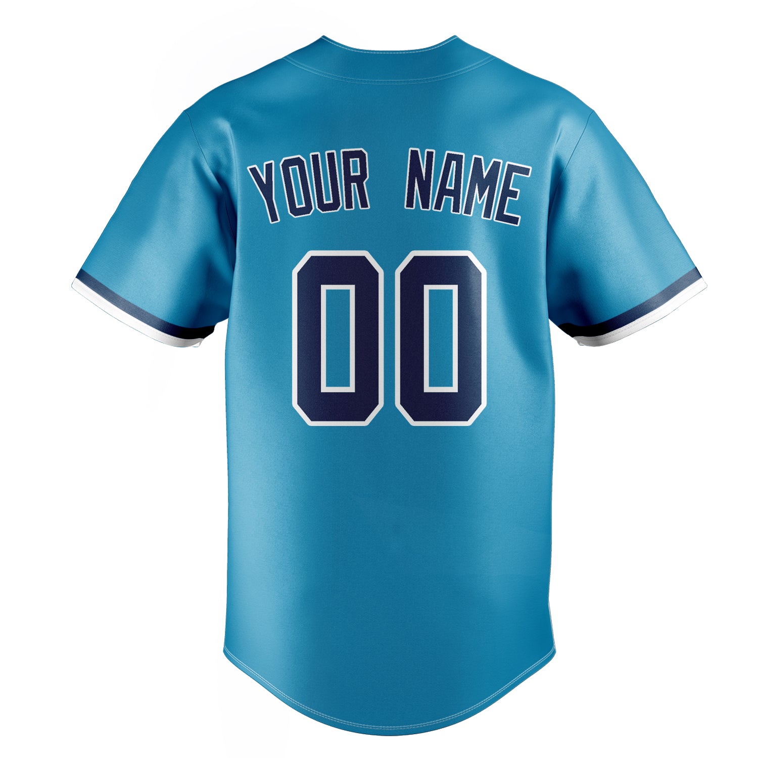 Personalized Panther Blue & Navy Color Fan Baseball Jersey